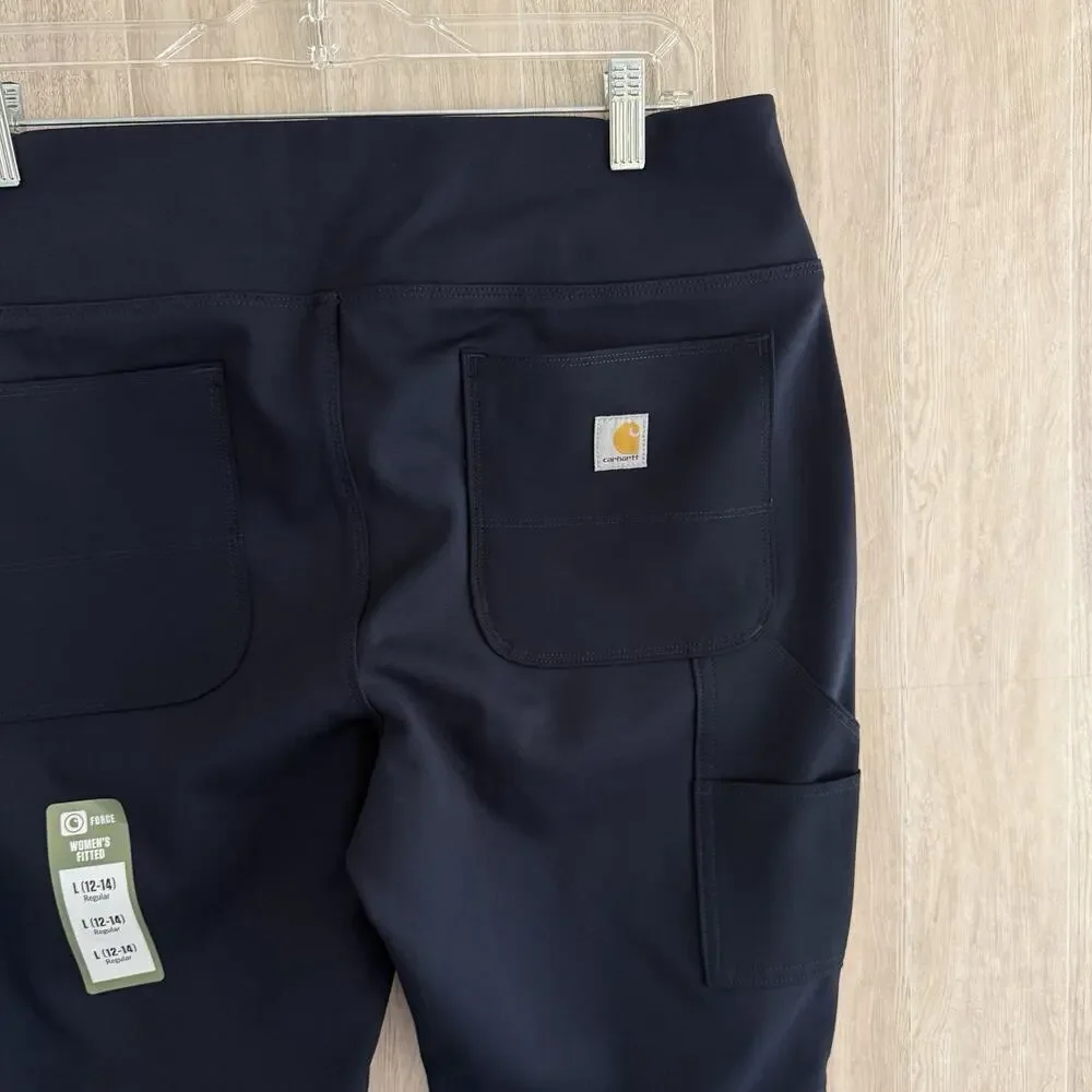 Carhartt Utility Leggings Womens Size Large Force Fitted Midweight Navy New NWT - Picture 8 of 11